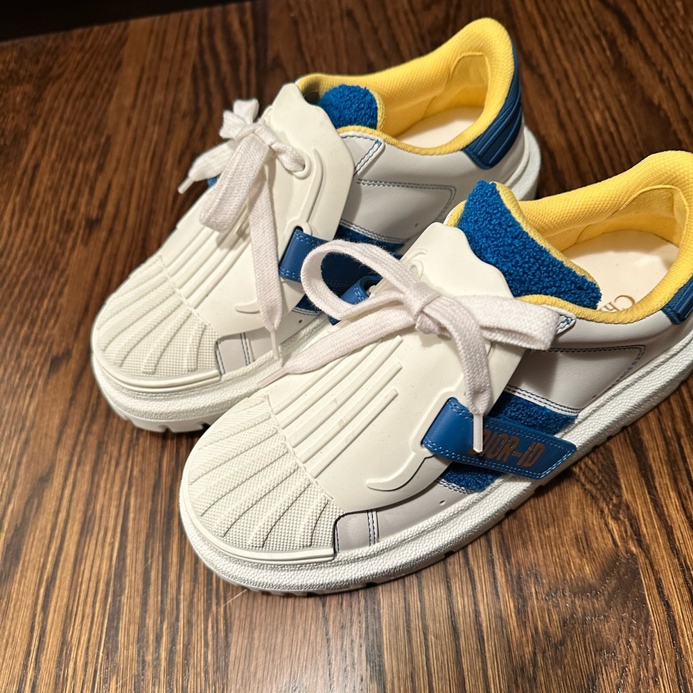 Dior ID leather trainers